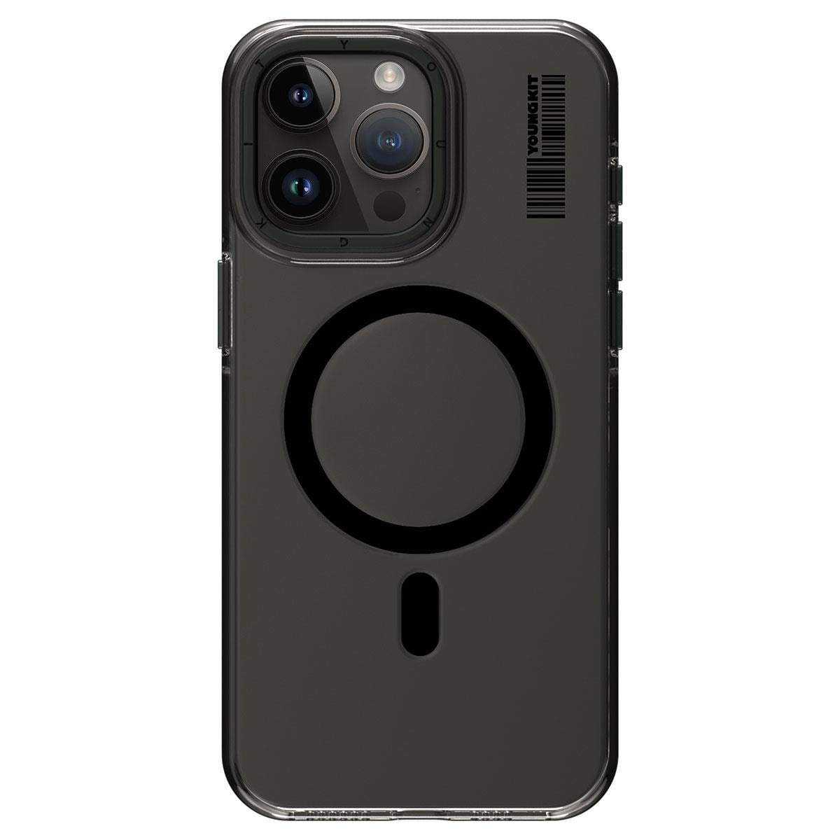 Apple iPhone 14 Pro Kılıf M-safe Şarj Özellikli Şeffaf Youngkit Crystal Shield Serisi Kapak