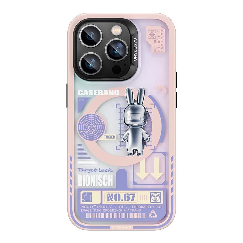 Apple iPhone 14 Pro Kılıf M-safe Şarj Özellikli Benks Casebang Rabbit Kapak