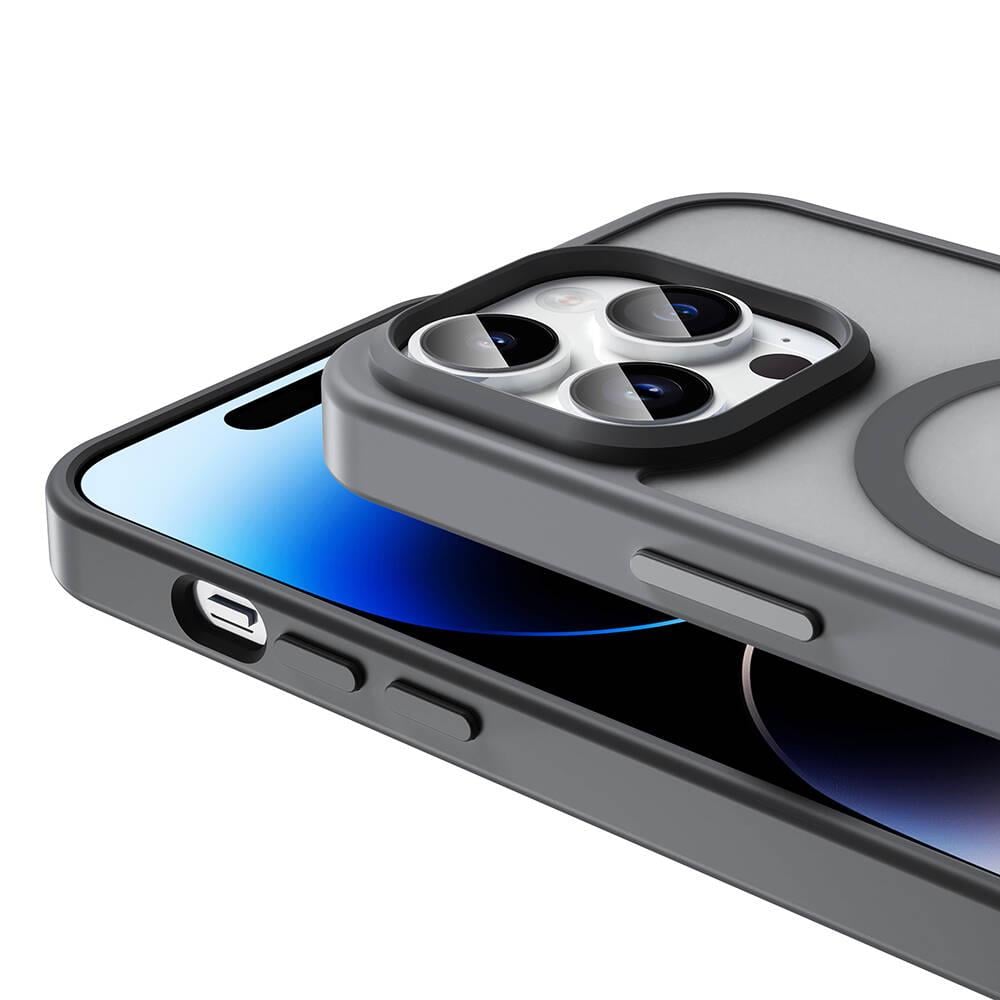 Apple iPhone 14 Pro Kılıf M-safe Şarj Özellikli Kamera Standlı Youngkit Bitty Cream Kapak
