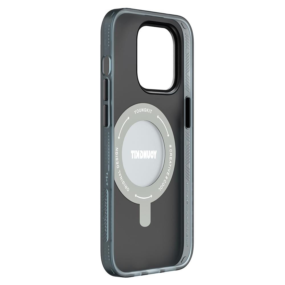 Apple iPhone 14 Pro Kılıf M-safe Şarj Özellikli Youngkit 360° Standlı Technology Serisi Kapak