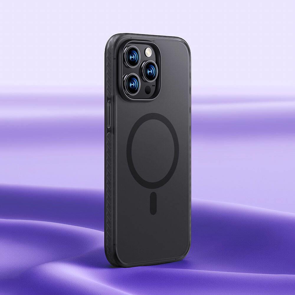 Apple iPhone 14 Pro Kılıf M-safe Şarj Özellikli Mat Arka Yüzey Benks Drop Resistance Kapak