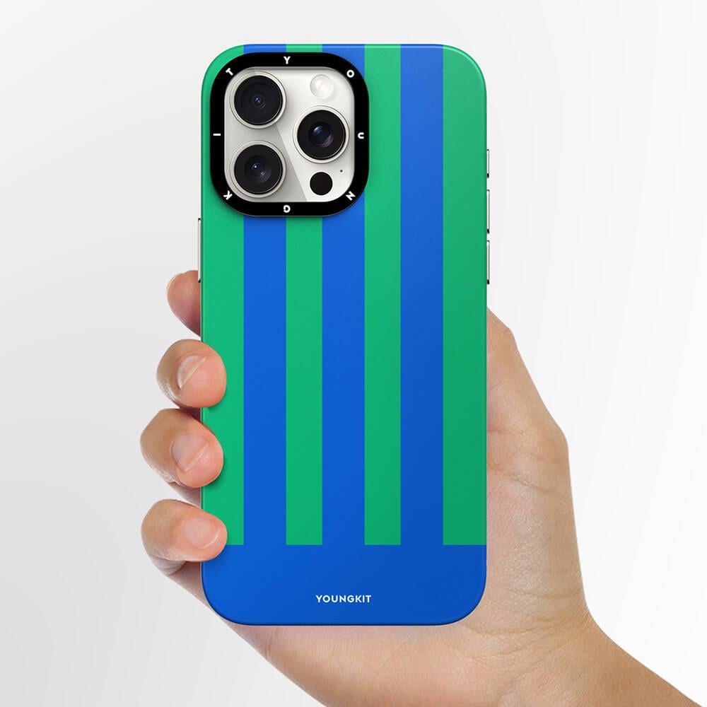 Apple iPhone 14 Pro Kılıf M-safe Şarj Özellikli Youngkit Striped Piano Keys Serisi Kapak