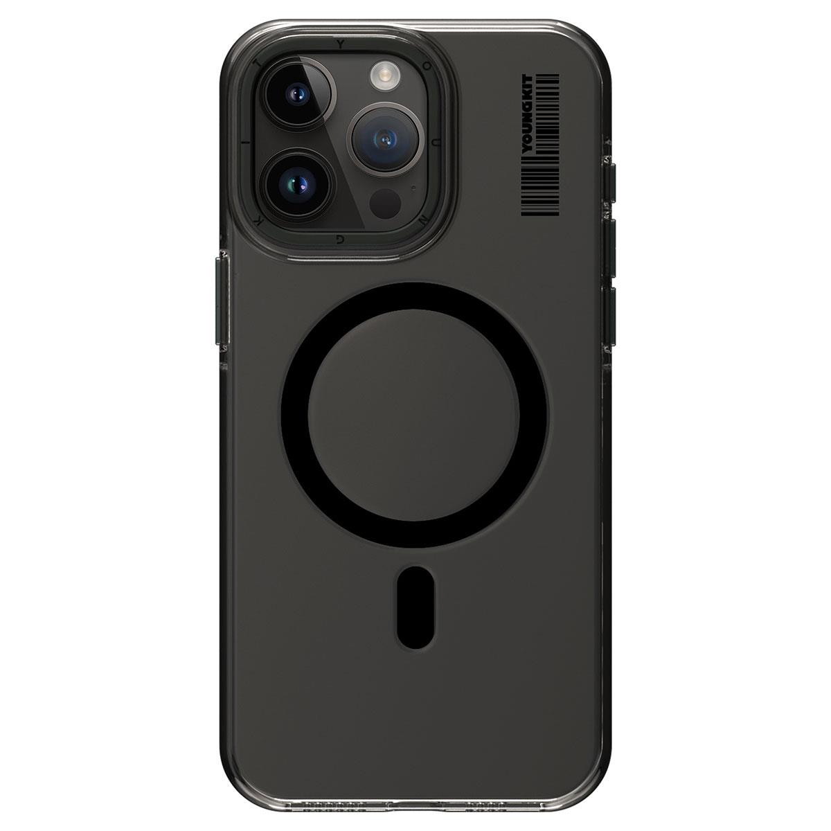 Apple iPhone 14 Pro Kılıf M-safe Şarj Özellikli Şeffaf Youngkit Crystal Shield Serisi Kapak