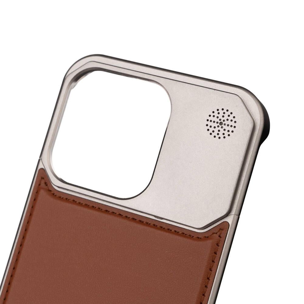 Apple iPhone 14 Pro Kılıf M-safe Şarj Özellikli Mekanizmalı Koku Hazneli Zore Mostar Kapak