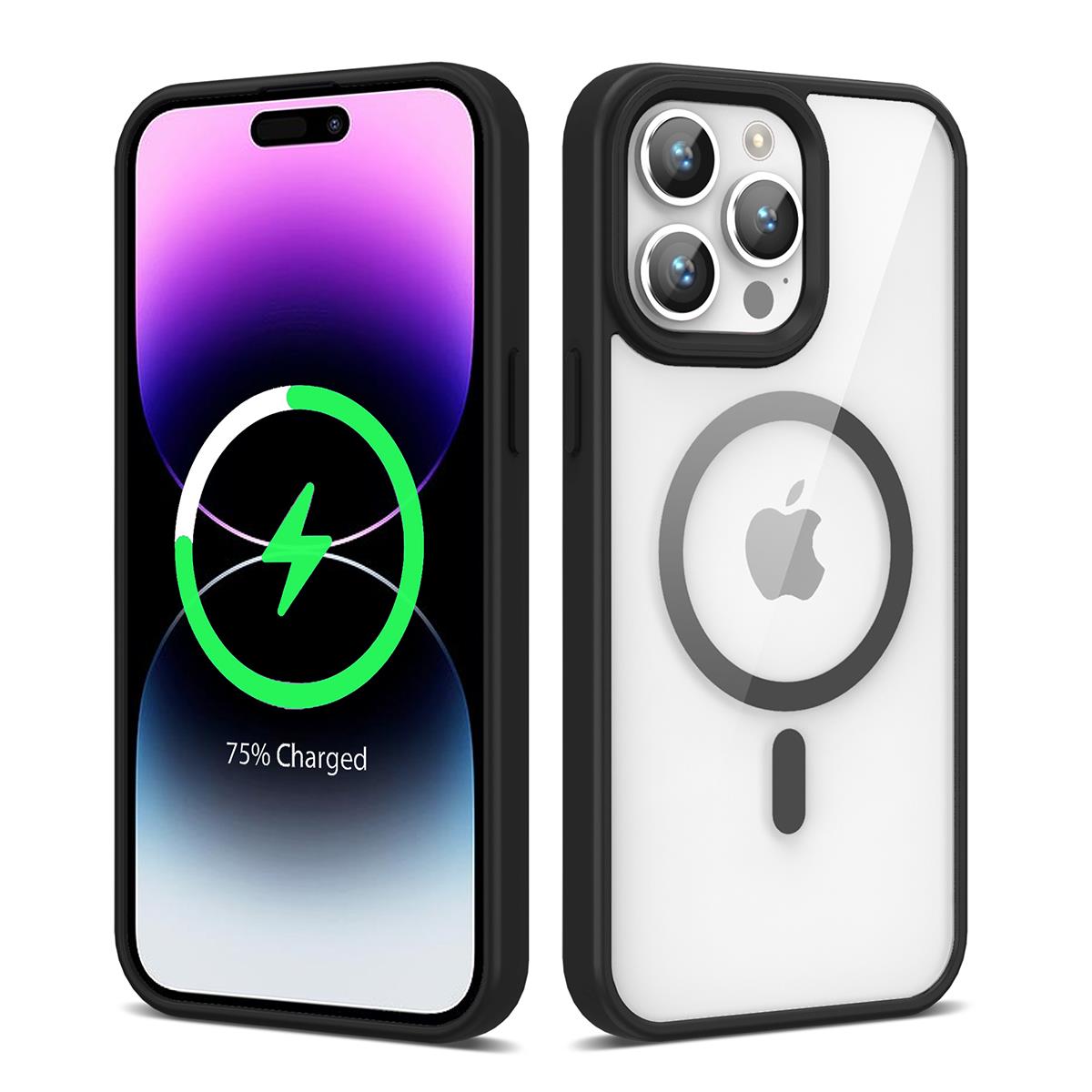 Apple iPhone 14 Pro Kılıf M-safe Wireless Şarj Özellikli Silikon Zore Ege Kapak