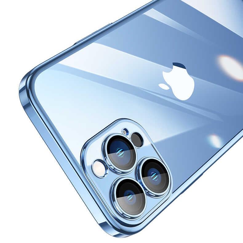 Apple iPhone 14 Pro Kılıf Sert PC Renkli Çerçeveli Zore Riksos Kapak