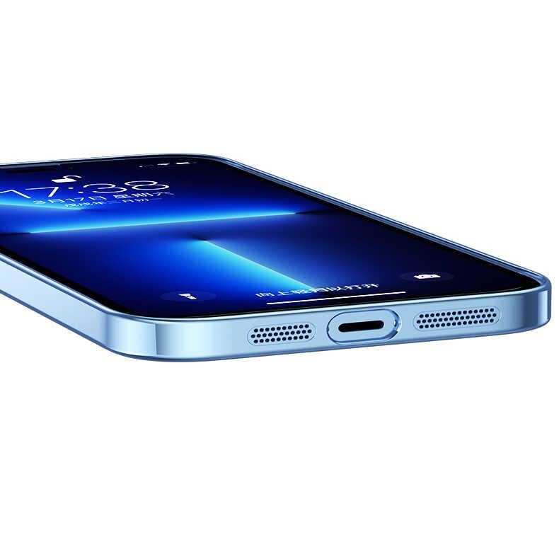 Apple iPhone 14 Pro Kılıf Sert PC Renkli Çerçeveli Zore Riksos Kapak
