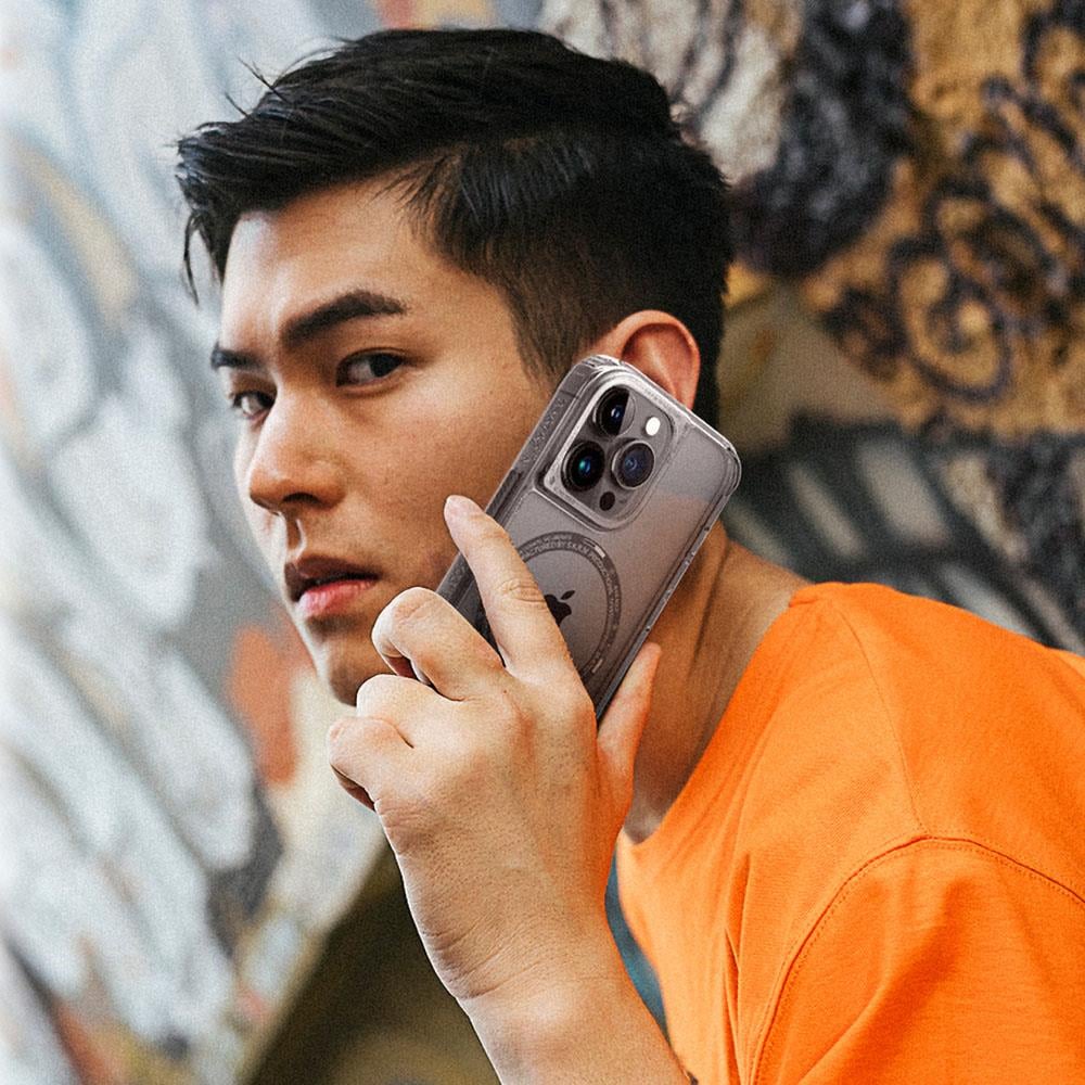 Apple iPhone 14 Pro Kılıf SkinArma Şeffaf Airbag Tasarımlı M-safe Şarj Özellikli Saido Kapak