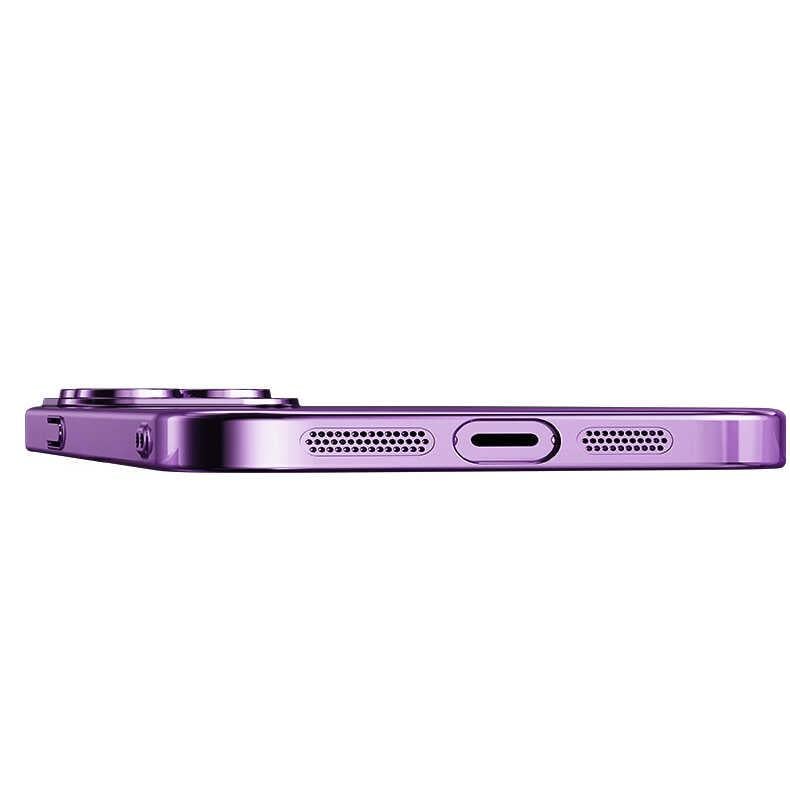 Apple iPhone 14 Pro Kılıf Wireless Şarj Özellikli Sert PC Zore Riksos M-safe Kapak