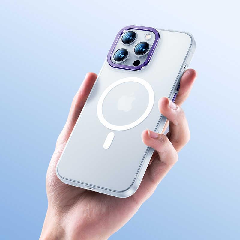 Apple iPhone 14 Pro Kılıf Wireless Şarj Destekli Benks Magnetik Haze Kapak