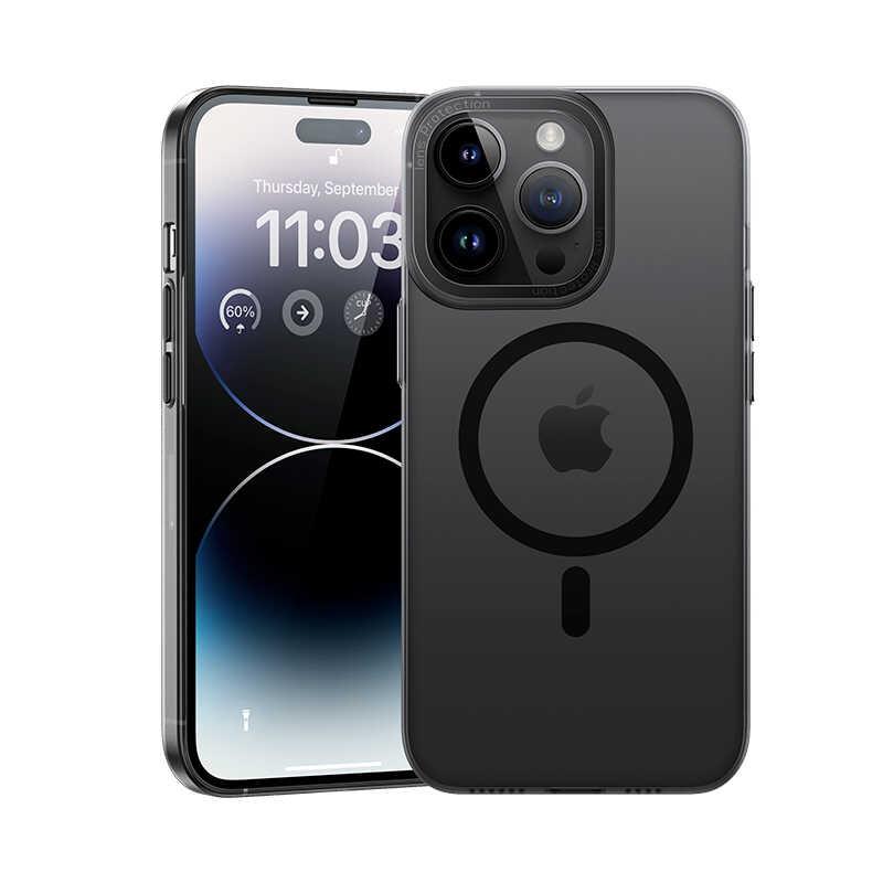 Apple iPhone 14 Pro Kılıf Wireless Şarj Destekli Benks Magnetik Haze Kapak