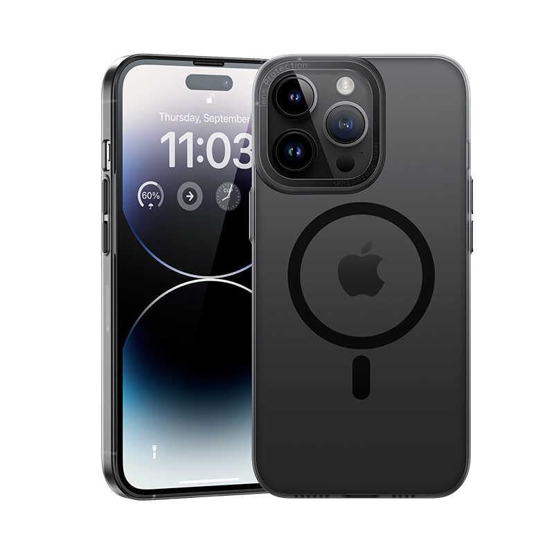 Apple iPhone 14 Pro Kılıf Wireless Şarj Destekli Benks Magnetik Haze Kapak