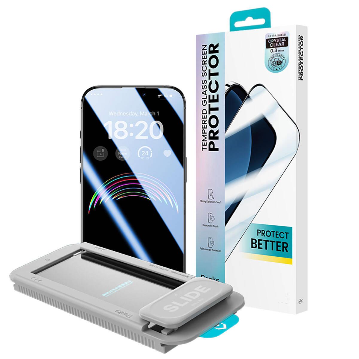 Apple iPhone 14 Pro Max Benks V Pro Ultra Shield 0.3mm Ekran Koruyucu + Kolay Uygulama Aparatlı