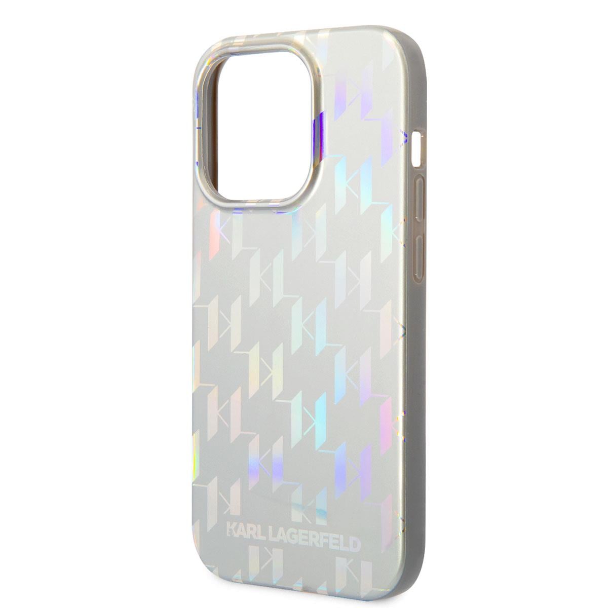 Apple iPhone 14 Pro Max Kılıf Karl Lagerfeld Hologram Dizayn Kapak