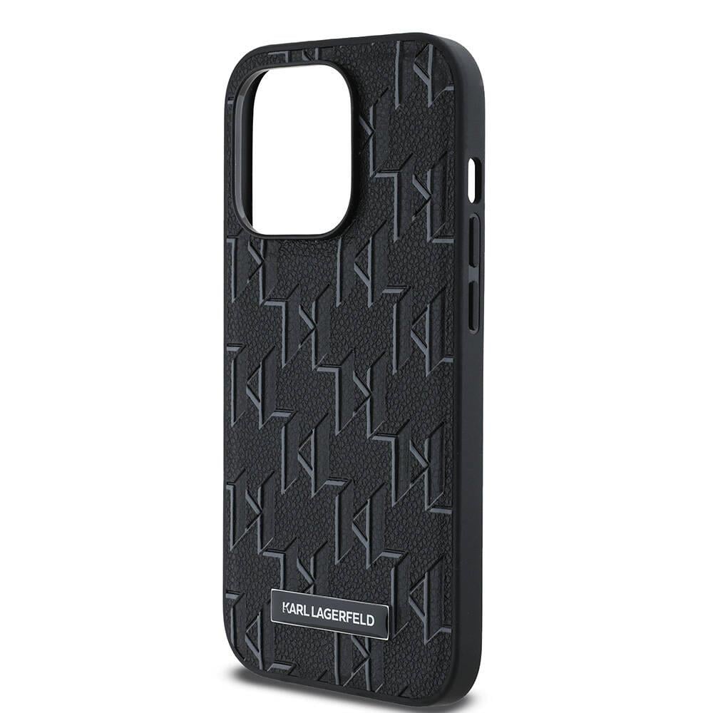 Apple iPhone 14 Pro Max Kılıf Karl Lagerfeld Orjinal Lisanslı M-safe Şarj Özellikli KL Yazılı Hot Stamp Kapak