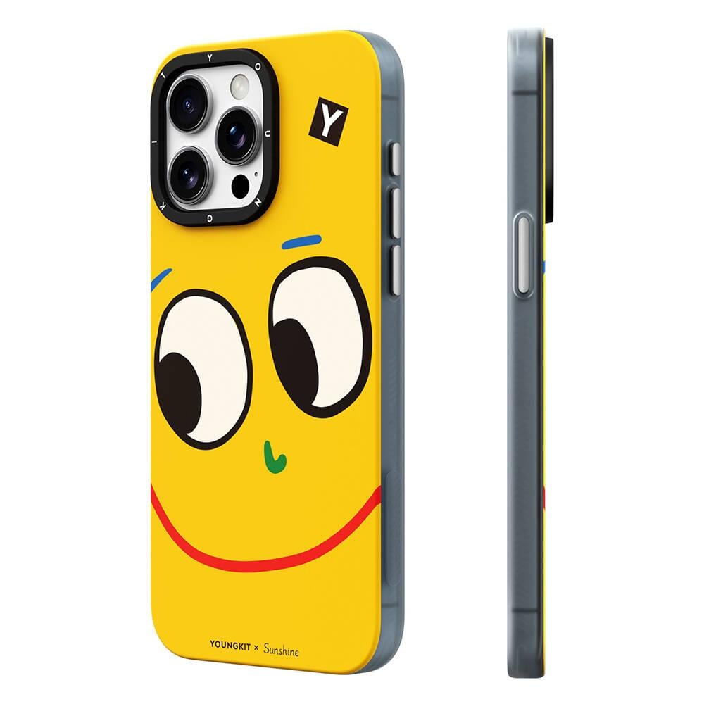 Apple iPhone 14 Pro Max Kılıf M-safe Şarj Özellikli Sunshine Tasarımlı Youngkit Daily Happy Serisi Kapak