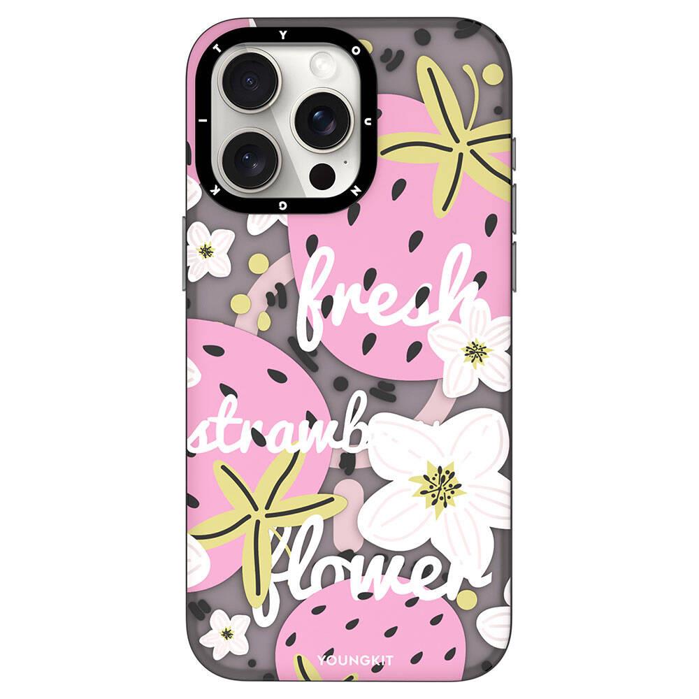 Apple iPhone 14 Pro Max Kılıf M-safe Şarj Özellikli Yaz Meyvesi Desenli Youngkit Fruity Flavour Serisi Kapak