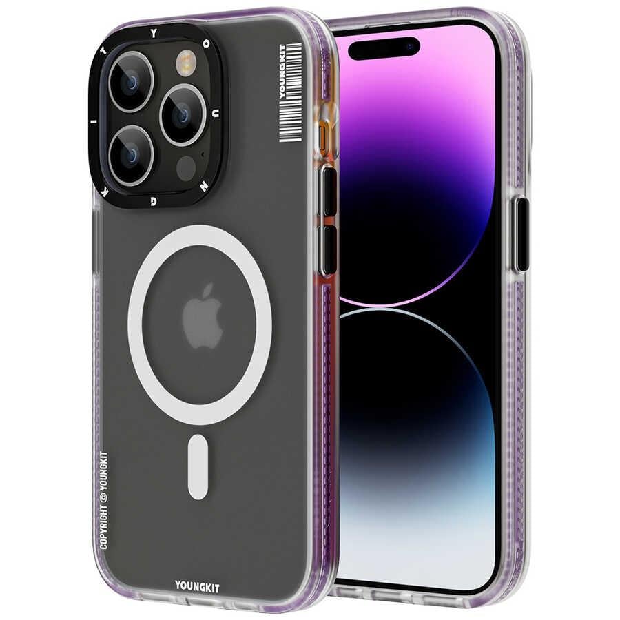 Apple iPhone 14 Pro Max Kılıf M-safe Şarj Özellikli Youngkit Jane Sand Serisi Kapak