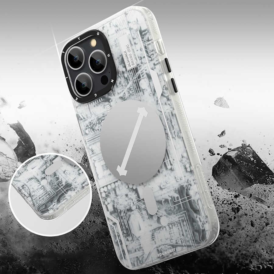 Apple iPhone 14 Pro Max Kılıf M-safe Şarj Özellikli YoungKit Technology Serisi Kapak