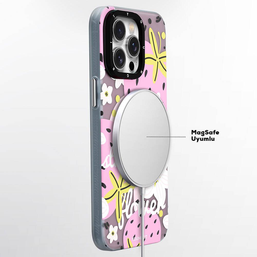 Apple iPhone 14 Pro Max Kılıf M-safe Şarj Özellikli Yaz Meyvesi Desenli Youngkit Fruity Flavour Serisi Kapak