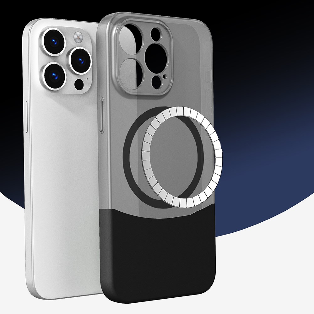 Apple iPhone 14 Pro Max Kılıf M-Safe Şarj Özellikli Mıknatıslı Zore Duble Kapak
