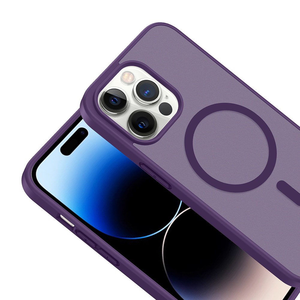 Apple iPhone 14 Pro Max Kılıf M-safe Şarj Özellikli Youngkit Coloured Glaze Serisi Kapak