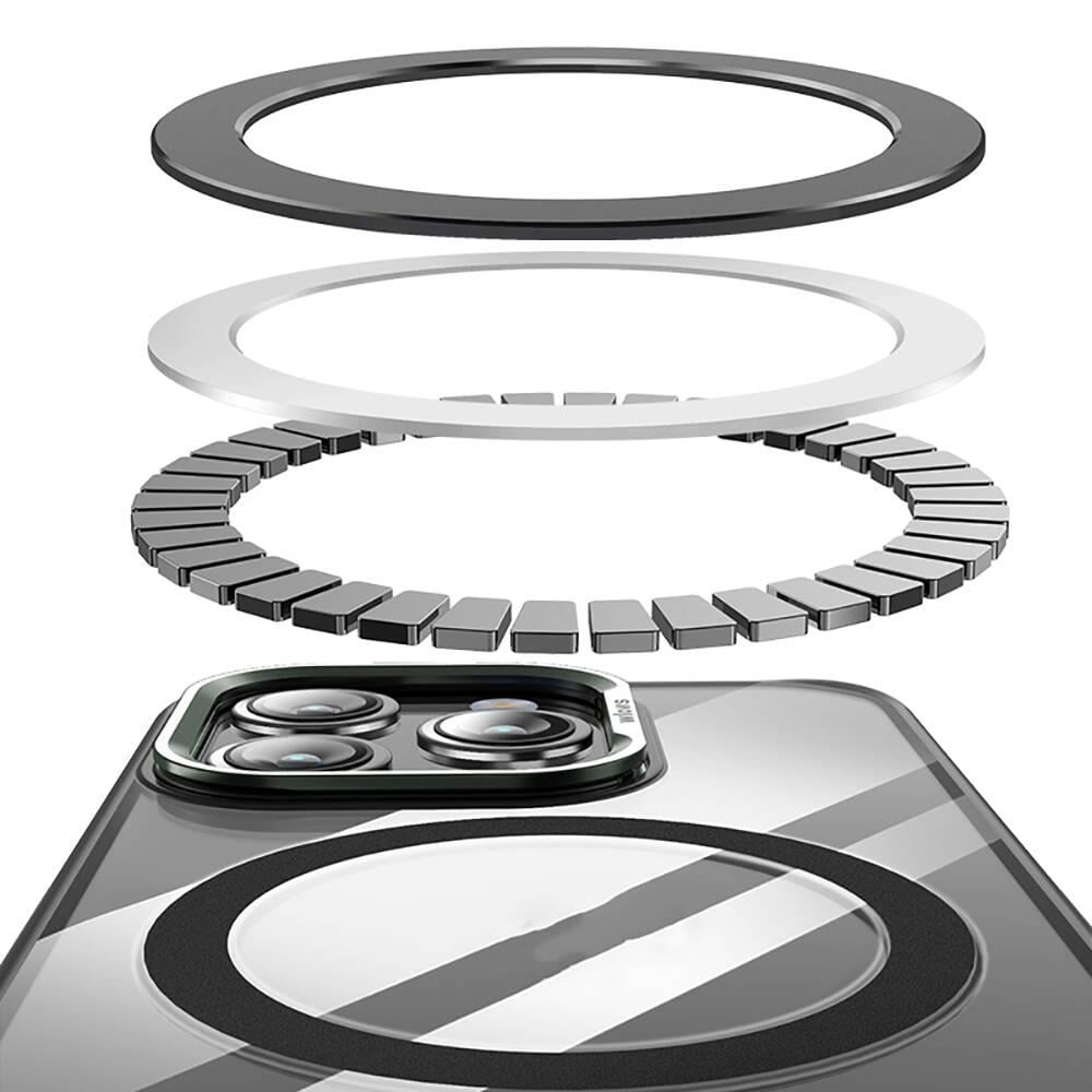 Apple iPhone 14 Pro Max Kılıf M-safe Şarj Özellikli Wlons Standlı Efsane Kapak