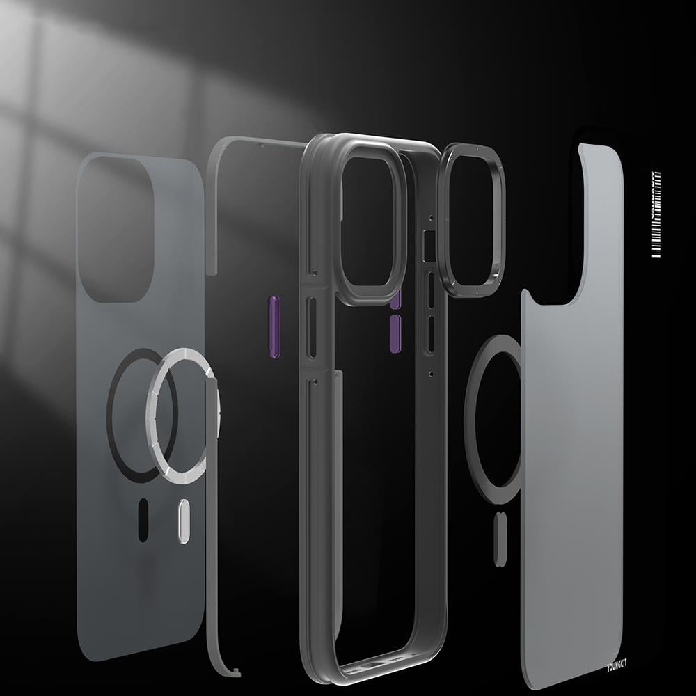 Apple iPhone 14 Pro Max Kılıf M-safe Şarj Özellikli Youngkit Rock Sand Serisi Kapak