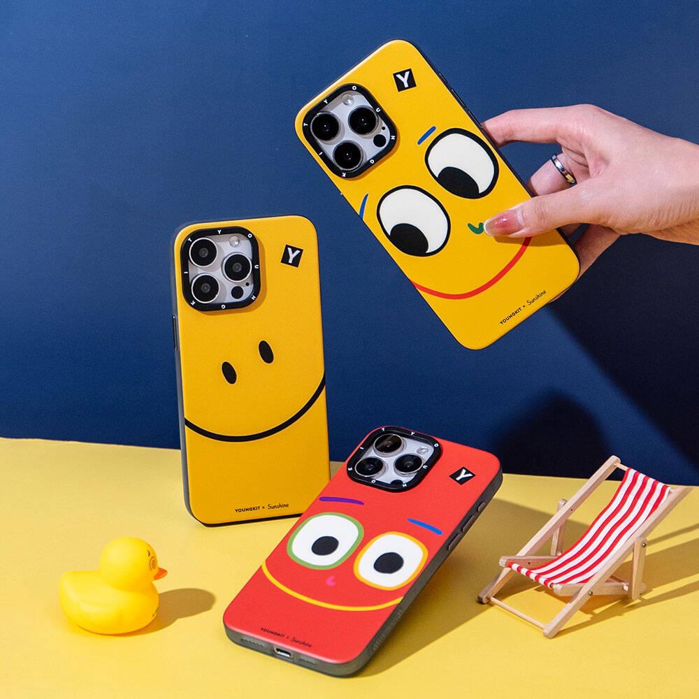 Apple iPhone 14 Pro Max Kılıf M-safe Şarj Özellikli Sunshine Tasarımlı Youngkit Daily Happy Serisi Kapak