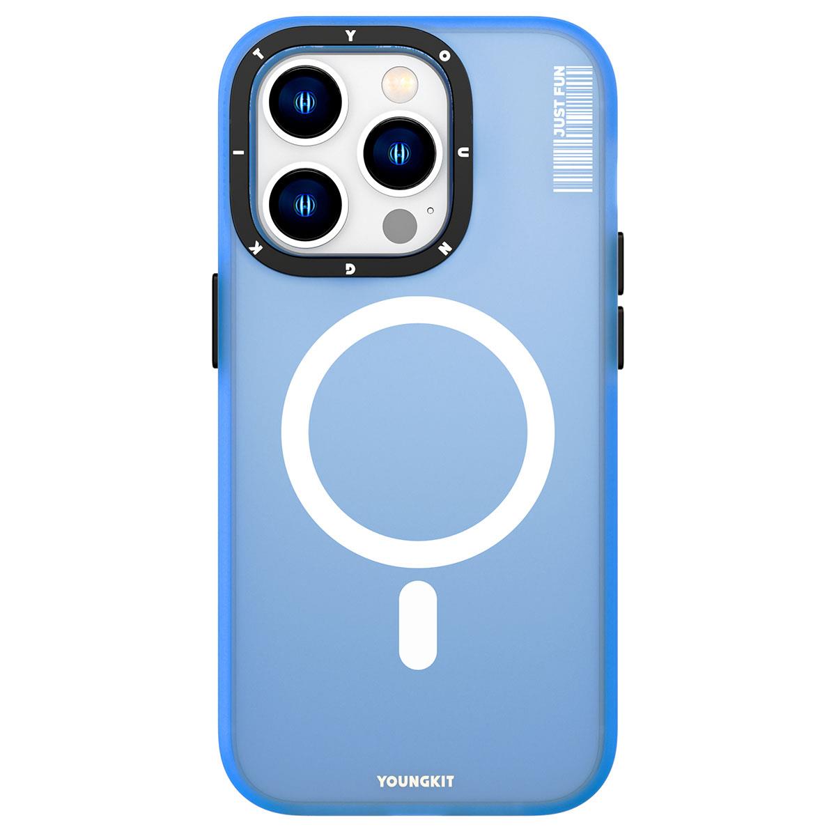 Apple iPhone 14 Pro Max Kılıf M-safe Şarj Özellikli Youngkit Colored Sand Serisi Kapak