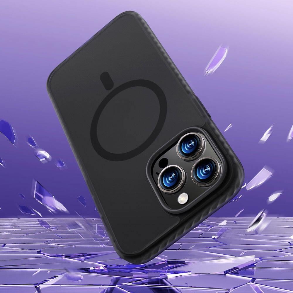 Apple iPhone 14 Pro Max Kılıf M-safe Şarj Özellikli Mat Arka Yüzey Benks Drop Resistance Kapak