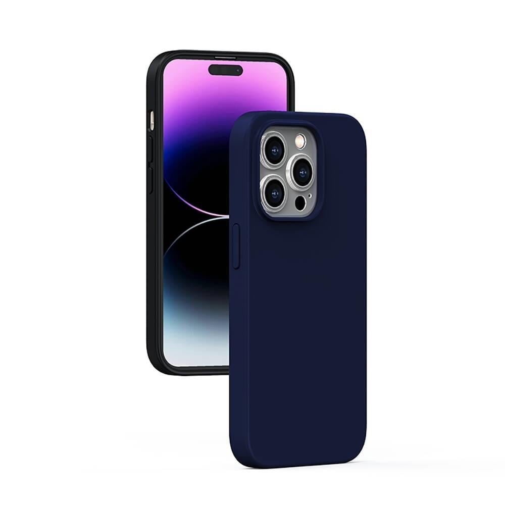 Apple iPhone 14 Pro Max Kılıf M-safe Şarj Özellikli Liquid Silikon Recci Mousse Serisi Kapak