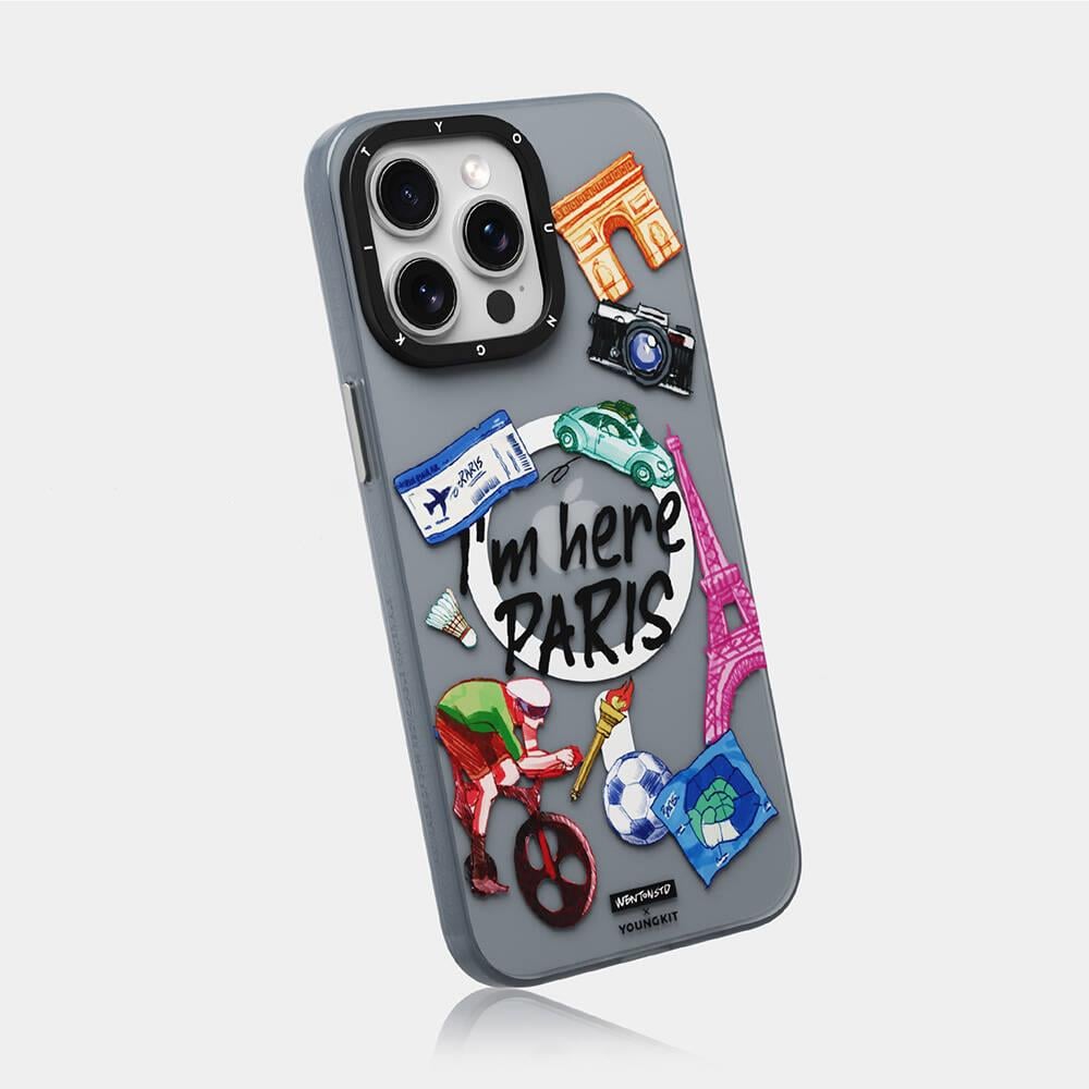 Apple iPhone 14 Pro Max Kılıf M-safe Şarj Özellikli Youngkit in Paris Serisi Kapak