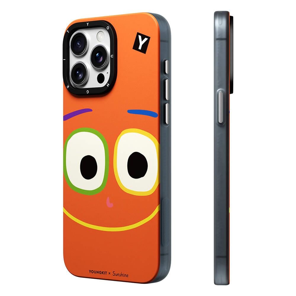 Apple iPhone 14 Pro Max Kılıf M-safe Şarj Özellikli Sunshine Tasarımlı Youngkit Daily Happy Serisi Kapak