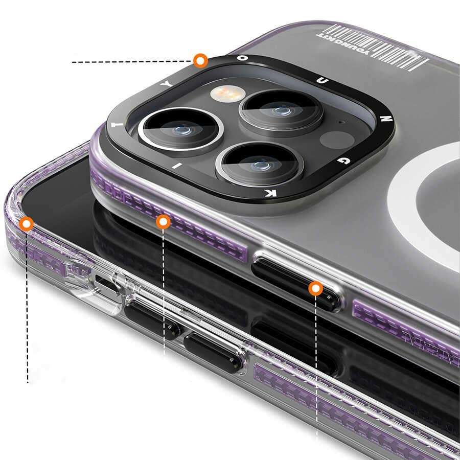 Apple iPhone 14 Pro Max Kılıf M-safe Şarj Özellikli Youngkit Jane Sand Serisi Kapak