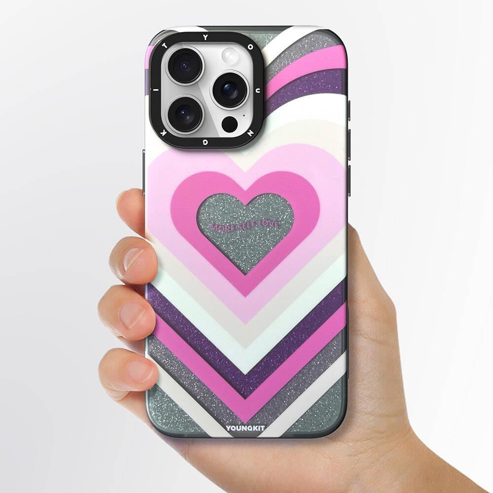 Apple iPhone 14 Pro Max Kılıf M-safe Şarj Özellikli Youngkit Star Dazzle Serisi Kapak