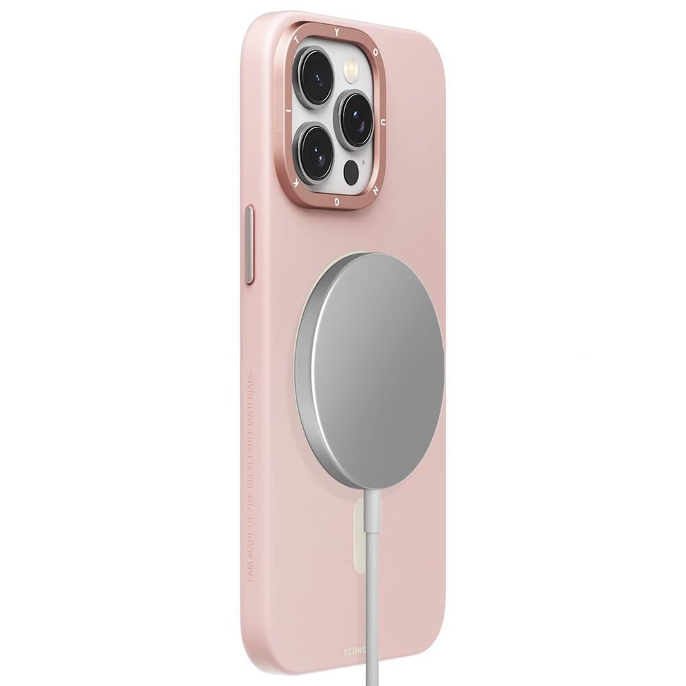 Apple iPhone 14 Pro Max Kılıf M-safe Şarj Özellikli Çizilmeye ve Aşınmaya Dayanıklı Youngkit Velvet Serisi Kapak