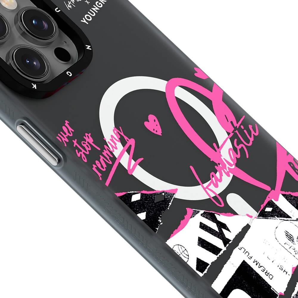 Apple iPhone 14 Pro Max Kılıf M-safe Şarj Özellikli Shu Tasarımlı Youngkit Dreamland Serisi Kapak