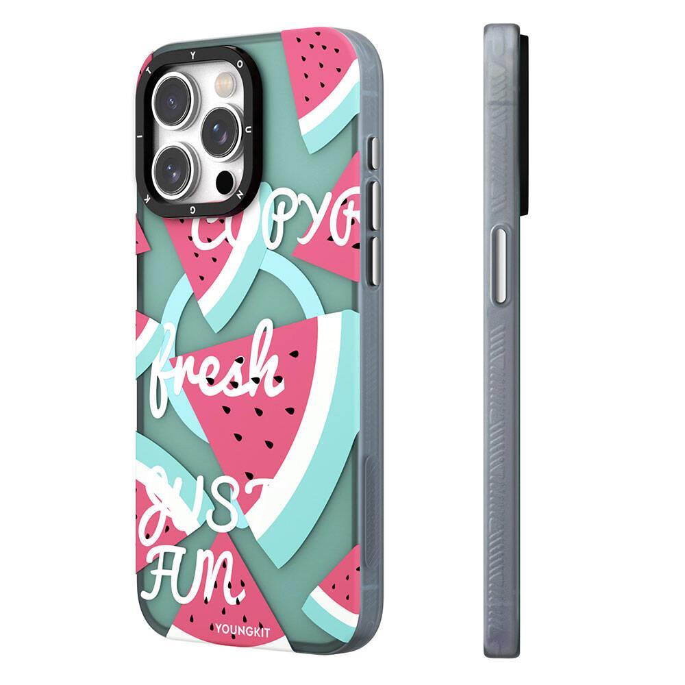 Apple iPhone 14 Pro Max Kılıf M-safe Şarj Özellikli Yaz Meyvesi Desenli Youngkit Fruity Flavour Serisi Kapak