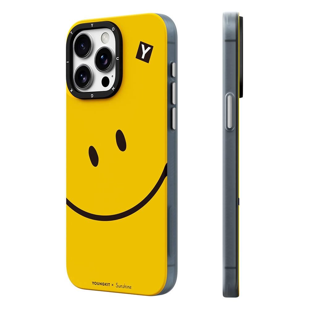 Apple iPhone 14 Pro Max Kılıf M-safe Şarj Özellikli Sunshine Tasarımlı Youngkit Daily Happy Serisi Kapak