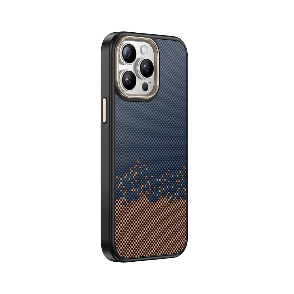 Apple iPhone 14 Pro Max Kılıf M-safe Şarj Özellikli Karbon Fiber Görünümlü Zore Antina Kapak
