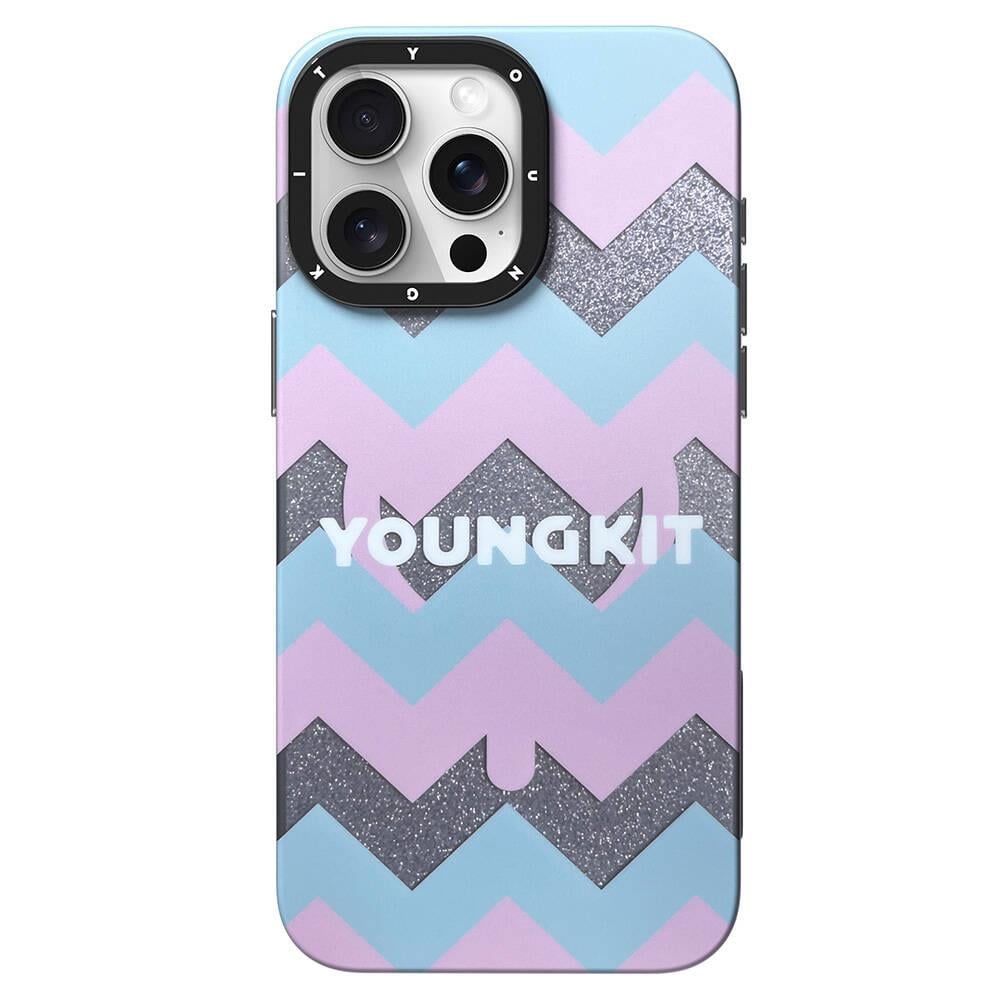Apple iPhone 14 Pro Max Kılıf M-safe Şarj Özellikli Youngkit Star Dazzle Serisi Kapak