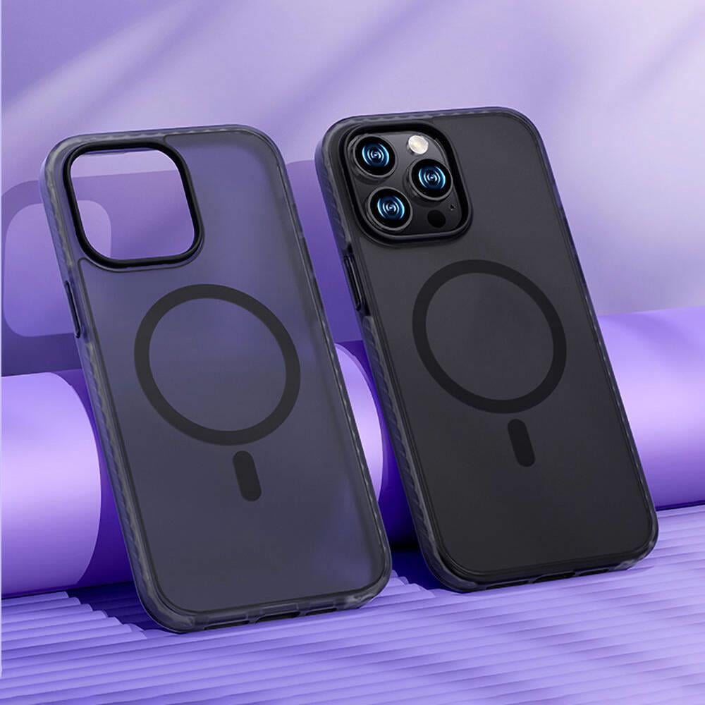 Apple iPhone 14 Pro Max Kılıf M-safe Şarj Özellikli Mat Arka Yüzey Benks Drop Resistance Kapak