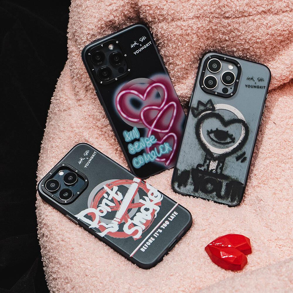 Apple iPhone 14 Pro Max Kılıf M-safe Şarj Özellikli Shu Tasarımlı Youngkit City Serisi Kapak