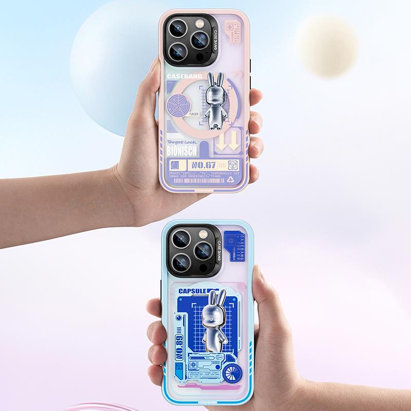 Apple iPhone 14 Pro Max Kılıf M-safe Şarj Özellikli Benks Casebang Rabbit Kapak
