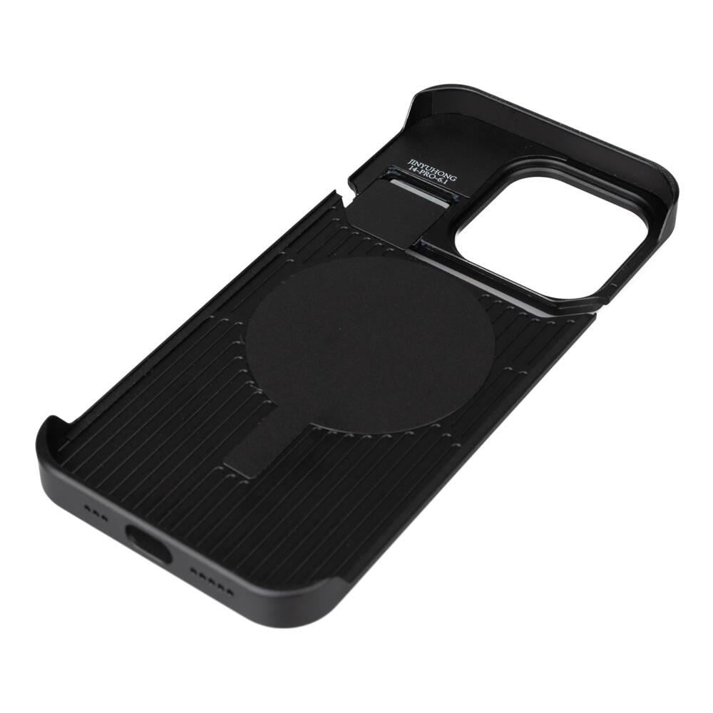 Apple iPhone 14 Pro Max Kılıf M-safe Şarj Özellikli Mekanizmalı Koku Hazneli Zore Mostar Kapak