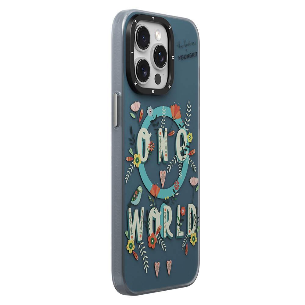 Apple iPhone 14 Pro Max Kılıf M-safe Şarj Özellikli Bee Brown Tasarımlı Youngkit Colorful Life Serisi Kapak