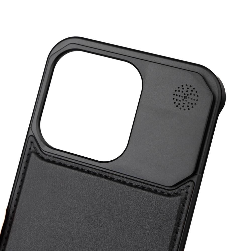 Apple iPhone 14 Pro Max Kılıf M-safe Şarj Özellikli Mekanizmalı Koku Hazneli Zore Mostar Kapak