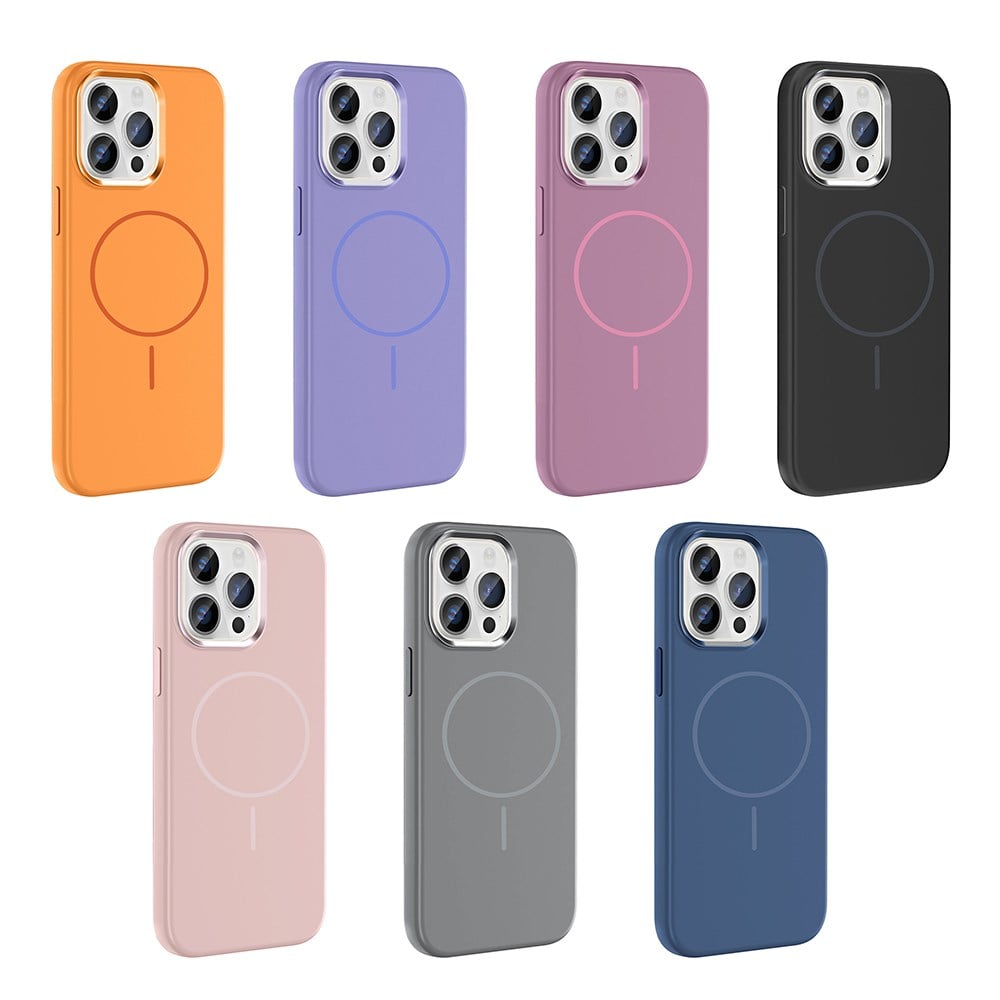 Apple iPhone 14 Pro Max Kılıf M-safe Şarj Özellikli Kamera Standlı Youngkit Bitty Cream Kapak