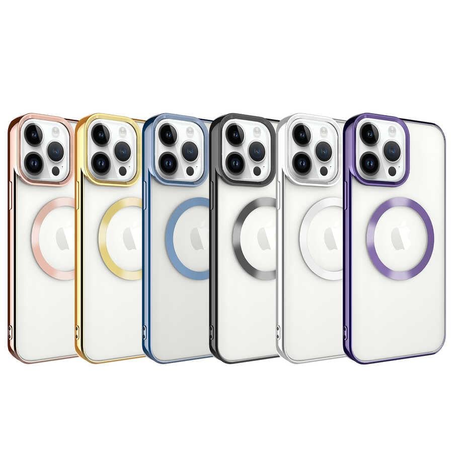 Apple iPhone 14 Pro Max Kılıf M-safe Wireless Şarj Özellikli Zore Setro Silikon